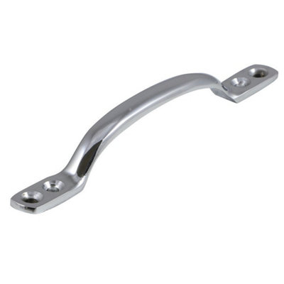 Sash Window D Handle (125mm)Polished Chrome from B&Q