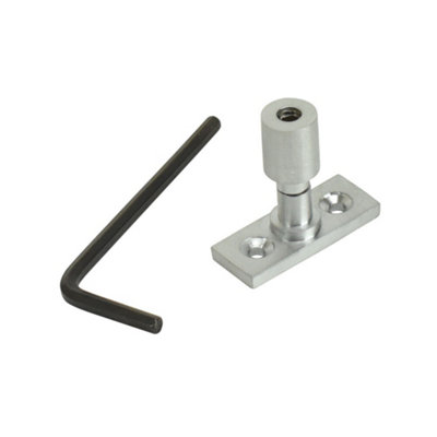 Dart Casement Window Stay Locking PinSatin Chrome from B&Q