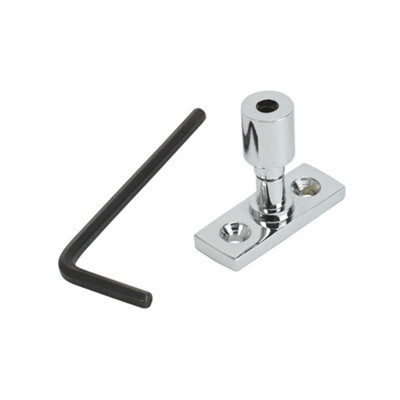 Dart Casement Window Stay Locking PinPolished Chrome from B&Q