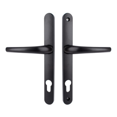 Vanguard Inline Narrow Backplate Sprung Lever Door HandleBlack (Sold In Pairs) from B&Q