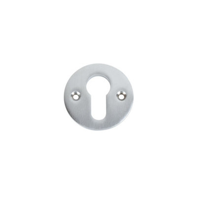 Croft Euro Profile EscutcheonSatin Chrome from B&Q