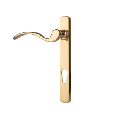 Dart Scroll Door HandlePolished Brass (Left Hand)(Sold In Pairs) from B&Q
