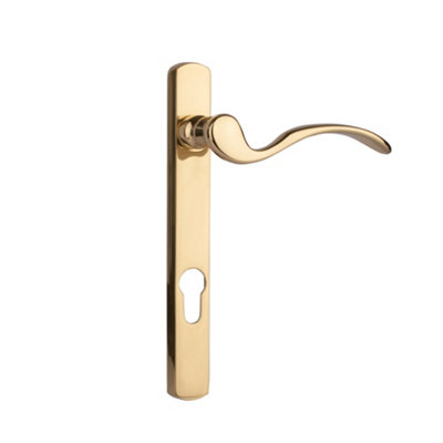 Dart Scroll Door HandlePolished Brass (Right Hand)(Sold In Pairs) from B&Q