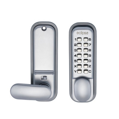 Frisco Eclipse Eclipse Ed20 Mechanical Lock With Easy Code Change & Push ButtonSatin Chrome from B&Q