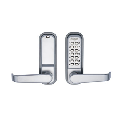 Frisco Eclipse Eclipse Ed40 Lever Operated Mechanical Digital LockSatin Chrome from B&Q