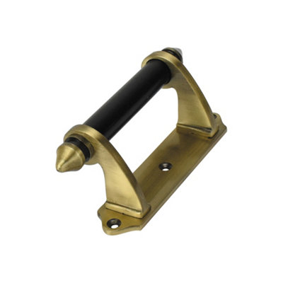 Sash Heritage Victorian Sash Handle With Black Bar (114mm)Antique Brass from B&Q