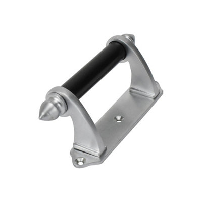 Sash Heritage Victorian Sash Handle With Black Bar (114mm)Satin Chrome from B&Q