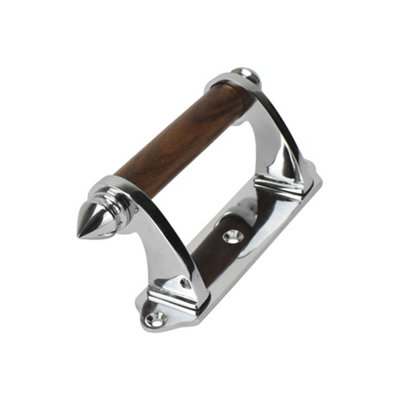 Sash Heritage Victorian Sash Handle With Rosewood Bar (114mm)Polished Chrome from B&Q