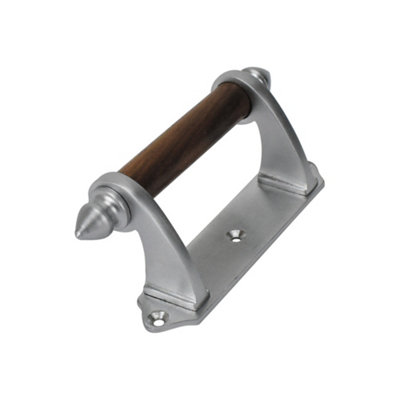 Sash Heritage Victorian Sash Handle With Rosewood Bar (114mm)Satin Chrome from B&Q