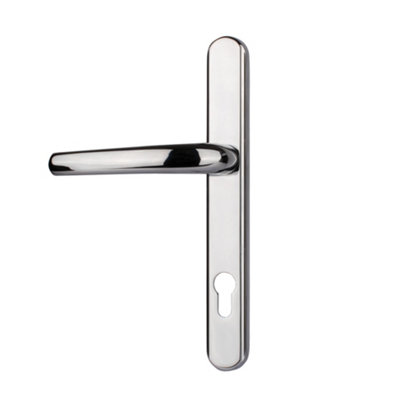 Sox Stainless Steel Long Backplate Door Handle (92mm)Polished Chrome(Sold In Pairs) from B&Q