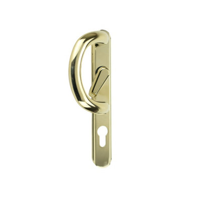 Vista Patio Door HandlePolished Gold(Sold In Pairs) from B&Q