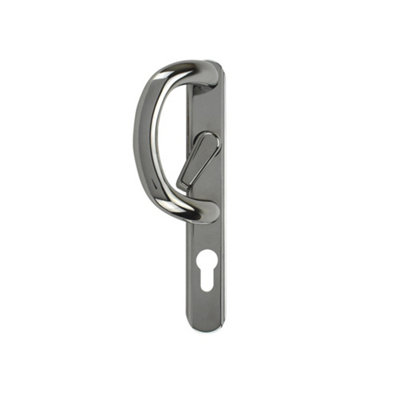 Vista Patio Door HandleSmokey Chrome(Sold In Pairs) from B&Q