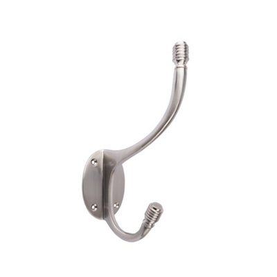 Dart Beehive Hat & Coat Hook150mm X 98mmSatin Nickel from B&Q