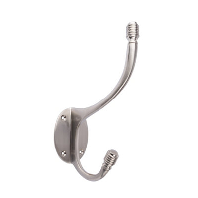 Dart Beehive Hat & Coat Hook180mm X 113mmSatin Nickel from B&Q