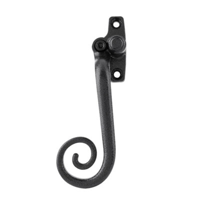 Timber Series Monkey Tail Espag Window Handle (Left Hand)Antique Black from B&Q