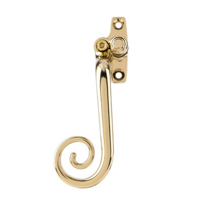 Timber Series Monkey Tail Espag Window Handle (Left Hand)Hardex Gold from B&Q