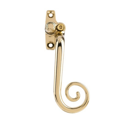 Timber Series Monkey Tail Espag Window Handle (Right Hand)Hardex Gold from B&Q
