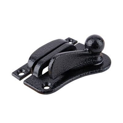 Timber Series Flat Fitch Catch (Locking)Antique Black from B&Q