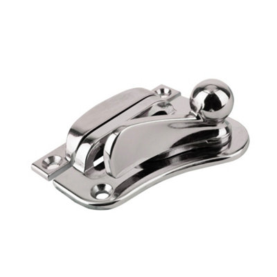 Timber Series Flat Fitch Catch (Locking)Hardex Chrome from B&Q