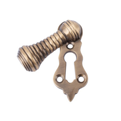 Dart Beehive Covered EscutcheonAntique Brass from B&Q