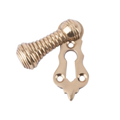 Dart Beehive Covered EscutcheonPolished Brass from B&Q