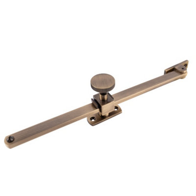 Dart Adjustable Window Outward Opening Stay (250mm)Antique Brass from B&Q
