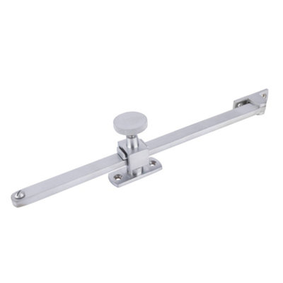 Dart Adjustable Window Outward Opening Stay (250mm)Satin Chrome from B&Q