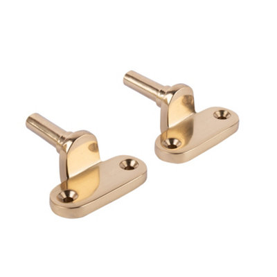 Dart Flush Pins For Casement Stays (Sold In Pairs)Polished Brass from B&Q