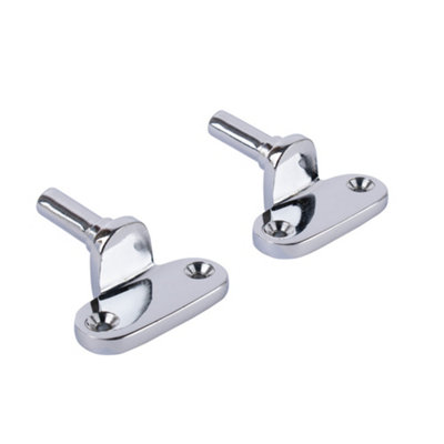 Dart Flush Pins For Casement Stays (Sold In Pairs)Polished Chrome from B&Q