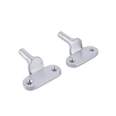 Dart Flush Pins For Casement Stays (Sold In Pairs)Satin Chrome from B&Q