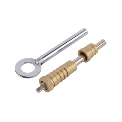Sash Heritage Dual Screw With Key70mmSatin Brass from B&Q