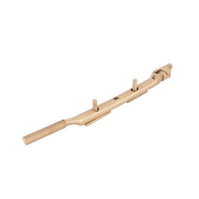 Dart Knurled Window Casement Stay200mmSatin Brass from B&Q