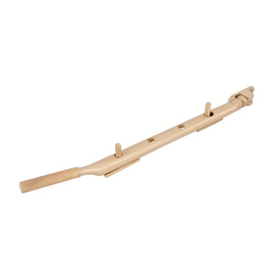 Dart Knurled Window Casement Stay250mmSatin Brass from B&Q