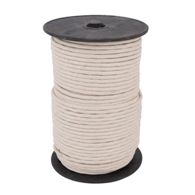 Waxed Cotton Sash Cord (6mm)100M