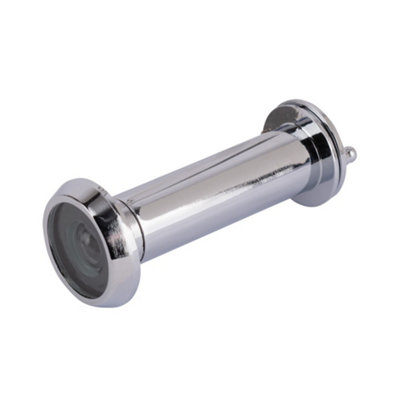 Dart Brass 180 Degrees Door Viewer With CoverPolished Chrome from B&Q