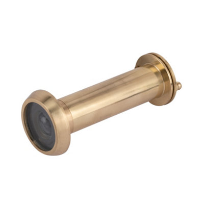 Dart Brass 180 Degrees Door Viewer With CoverPolished Brass from B&Q