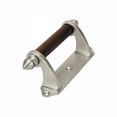 Sash Heritage Victorian Sash Handle With Rosewood Bar (114mm)Satin Nickel from B&Q