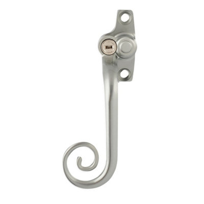 Timber Series Monkey Tail Espag Window Handle (Key Locking)(Left Hand)Hardex Graphite from B&Q