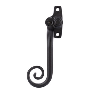Timber Series Monkey Tail Espag Window Handle (Key Locking)(Left Hand)Matt Black from B&Q