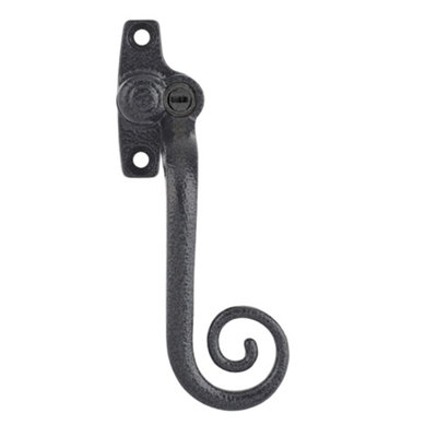 Timber Series Monkey Tail Espag Window Handle (Key Locking)(Right Hand)Antique Black from B&Q