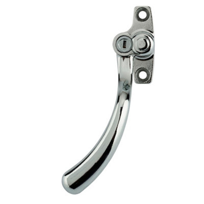  - Timber Series Tear Drop Espag Window Handle (Key Locking)(Left Hand)Hardex Chrome