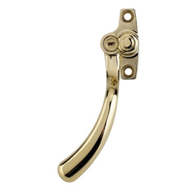  - Timber Series Tear Drop Espag Window Handle (Key Locking)(Left Hand)Hardex Gold