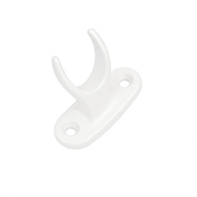 Sash Heritage Pole Hook HolderWhite from B&Q