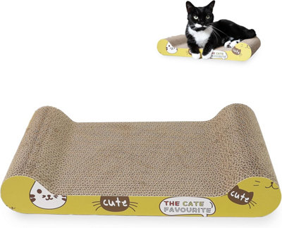Divchi Cat Scratching Board Cat Scratching Pad With Catnip  Cats Scratchers  Pet Cardboard  Bed For Kitty from B&Q
