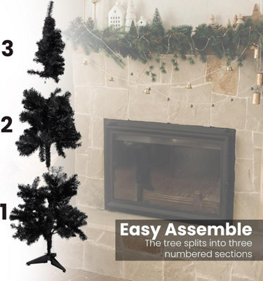 Divchi 4Ft Premium Christmas Tree 130 Branch Xmas Trees Artificial Christmas Tree Pine Tree With Plastic Stand Realistic Branches from B&Q