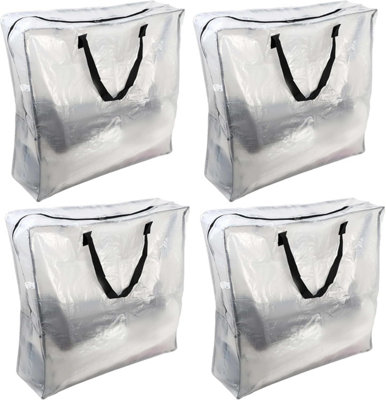 Divchi Four Pack Storage Bags Packing Organizer With Zips And Handles Moving Bags For Moving Clothes Bedding from B&Q