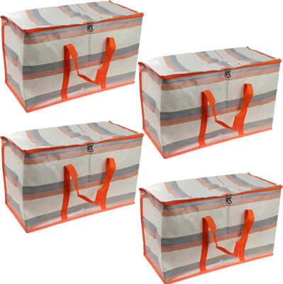 Divchi Pack Storage Bags Packing Organizer With Zips And Handles Moving Bags For Moving Clothes Bedding from B&Q