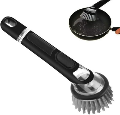 Zuvo Soap Dispensing Scrubbing Brush With Handle Durable Kitchen Dish Brush For Effective Cleaning from B&Q