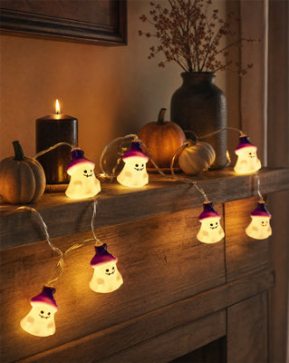B&Q Mysmartbuy Ghostly String Lights - Halloween Autumn Decor