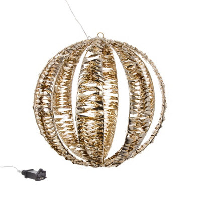 Rackhams Gold/Light/White Twist Globe 40Cm Lv - Image 3